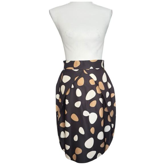 Gianfranco Ferre Cotton Silk Blend Polka Dot Mini Skirt Size 42 US 4 - Picture 3 of 13